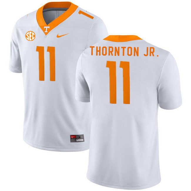 Men #11 Dont'e Thornton Jr. Tennessee Volunteers College Football Jerseys Stitched Sale-White